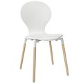 East End Imports Path Dining Side Chair- White EEI-1053-WHI